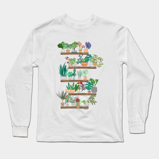 Plant Shelfie Long Sleeve T-Shirt by Home by Faith